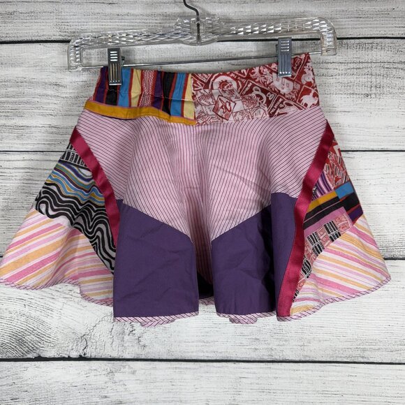 Save the Queen Patchwork Cotton Lined Skirt Size 6 - Picture 5 of 9